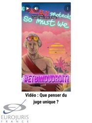 Vidéo sur le juge unique